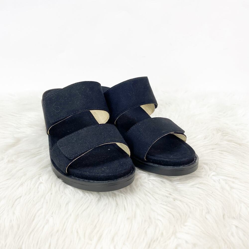 NWOB Alegria by PG Lite EU 39 Women's Navy Tia Leather Comfort Block Heel Sandal - Picture 2 of 13